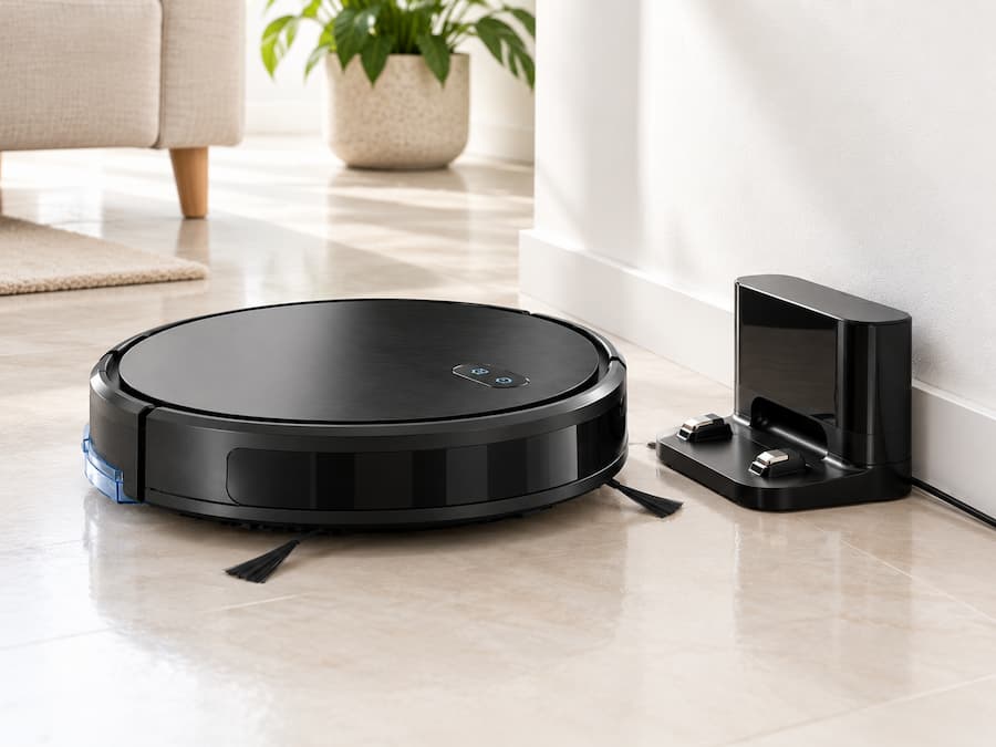 Cecotec Conga M10 Advance Aqua Pro junto a su base de carga
