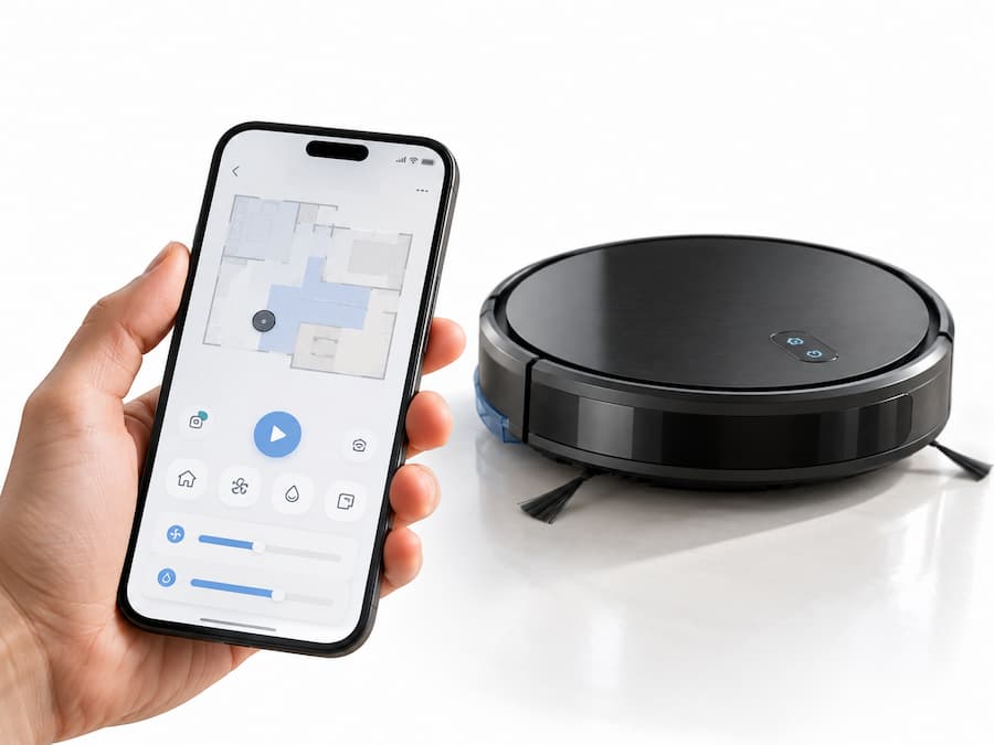 Control por app del Cecotec Conga M10 Advance Aqua Pro